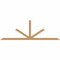 Ekena Millwork Saratoga Timber Gable Bracket, Western Red Cedar, 108"W x 36"H x 3 1/2"D x 3 1/2"F, 8/12 Pitch GBW108X36X0404SAR00SWR - alternate 1